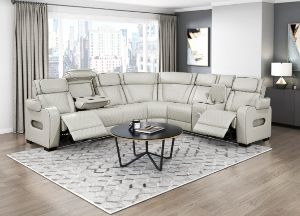FAIRWAY GRAY POWER RECLINING SECTIONAL