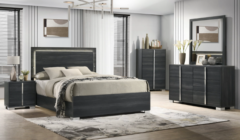 ESSENTIALS BLACK COMPLETE 3 ROOM PACKAGE