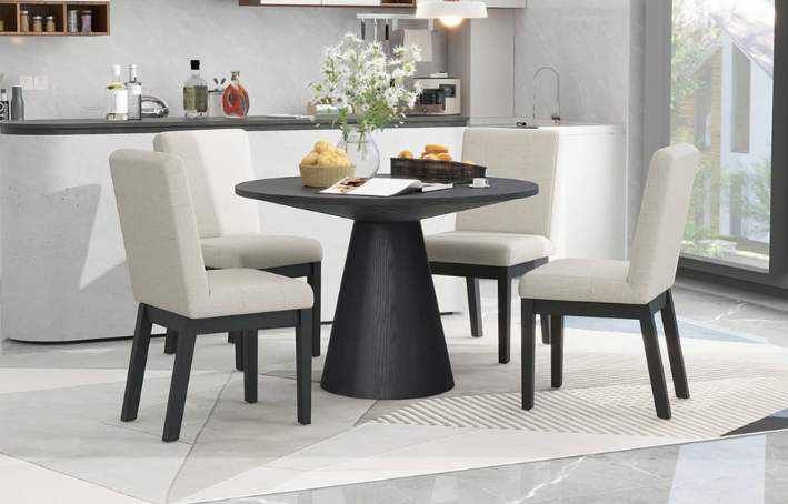 ESSENTIALS BLACK COMPLETE 3 ROOM PACKAGE