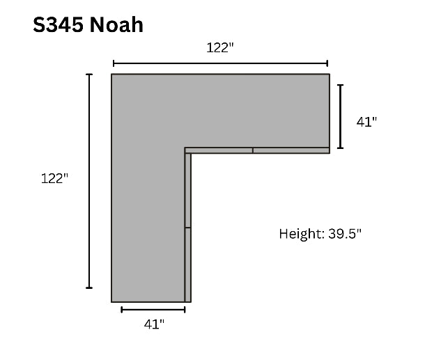 Noah Ivory Corduroy Corner Sectional, view 5