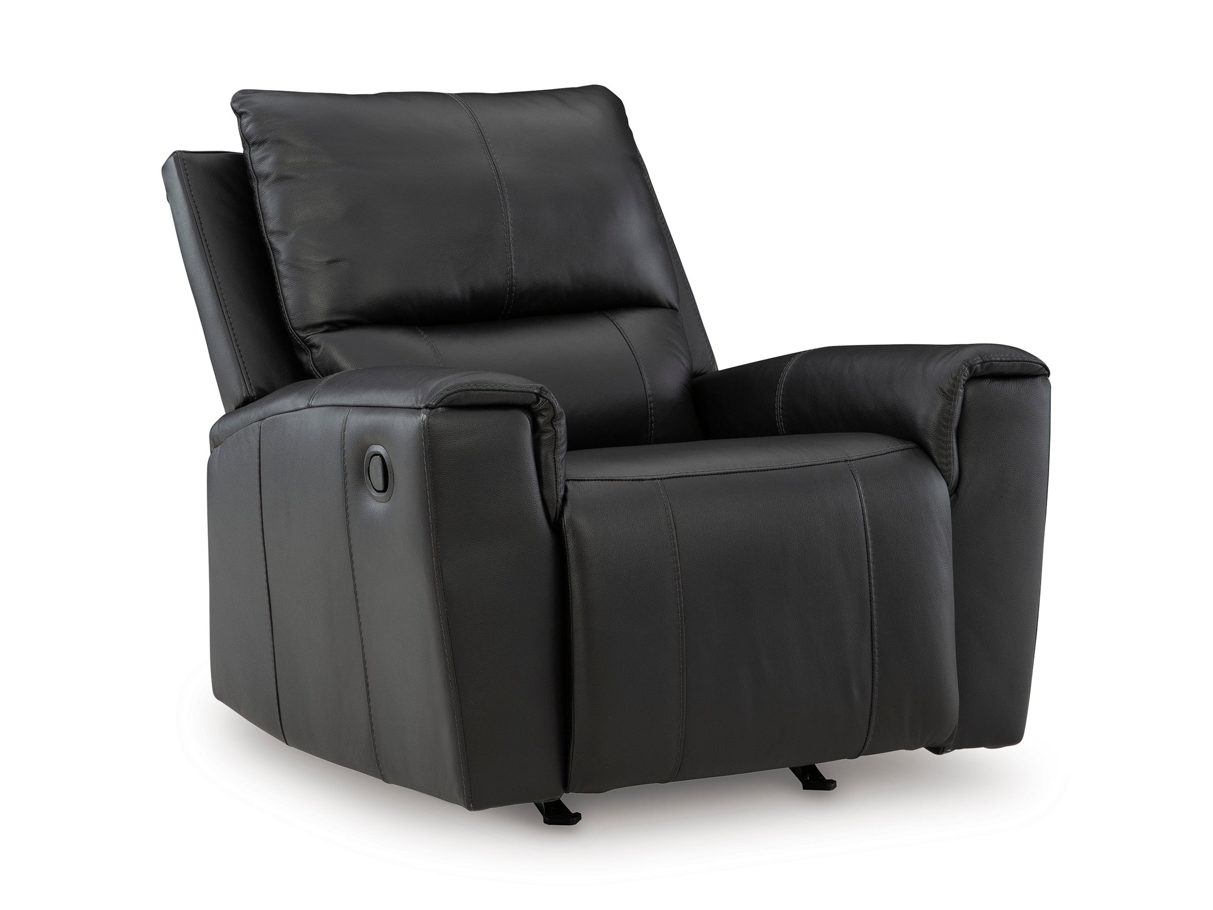 Ashley Glossmore Black Leather Reclining Set, view 9