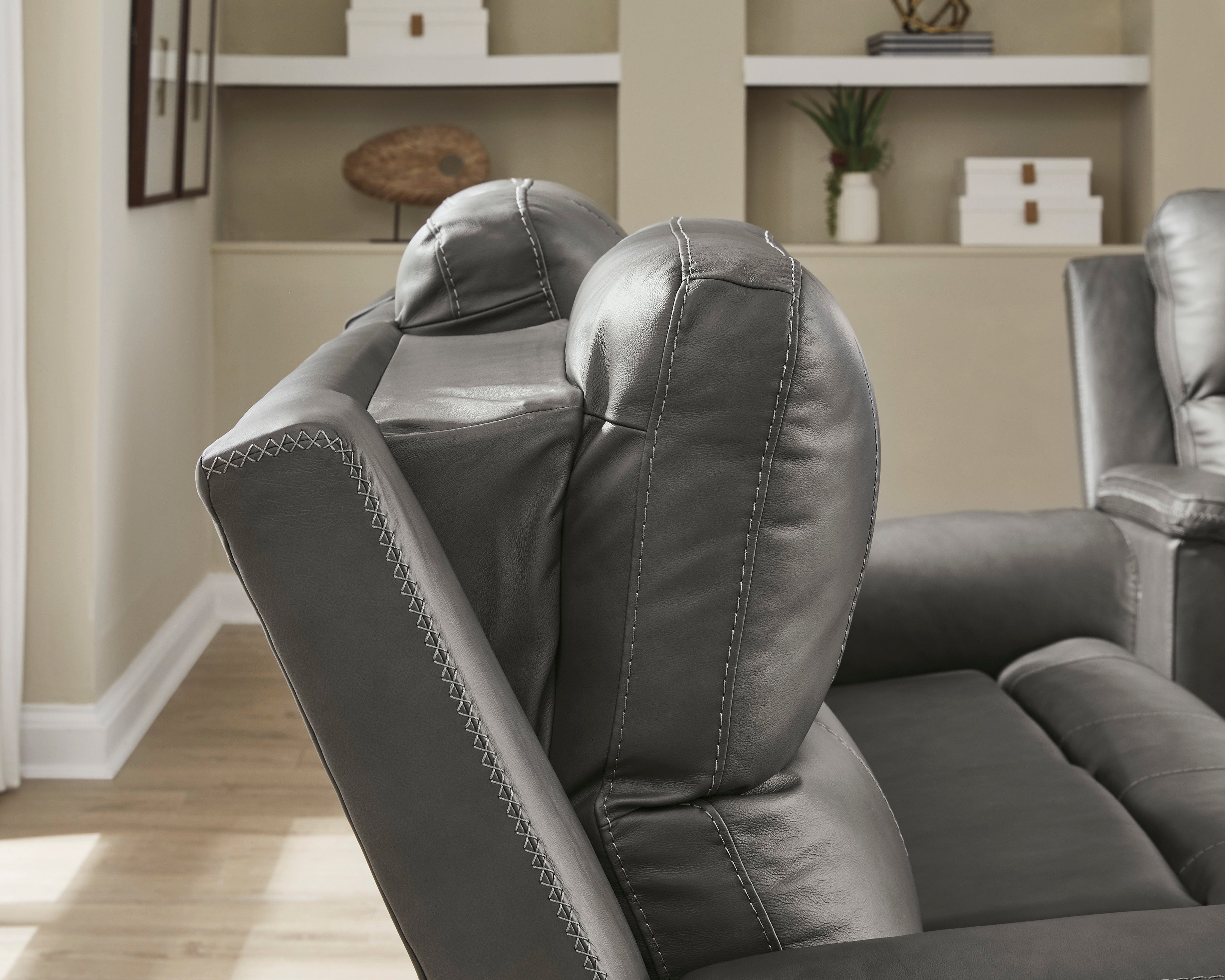 Ashley Bleckley Anchor Power Reclining Sectional with Storage Console, view 3