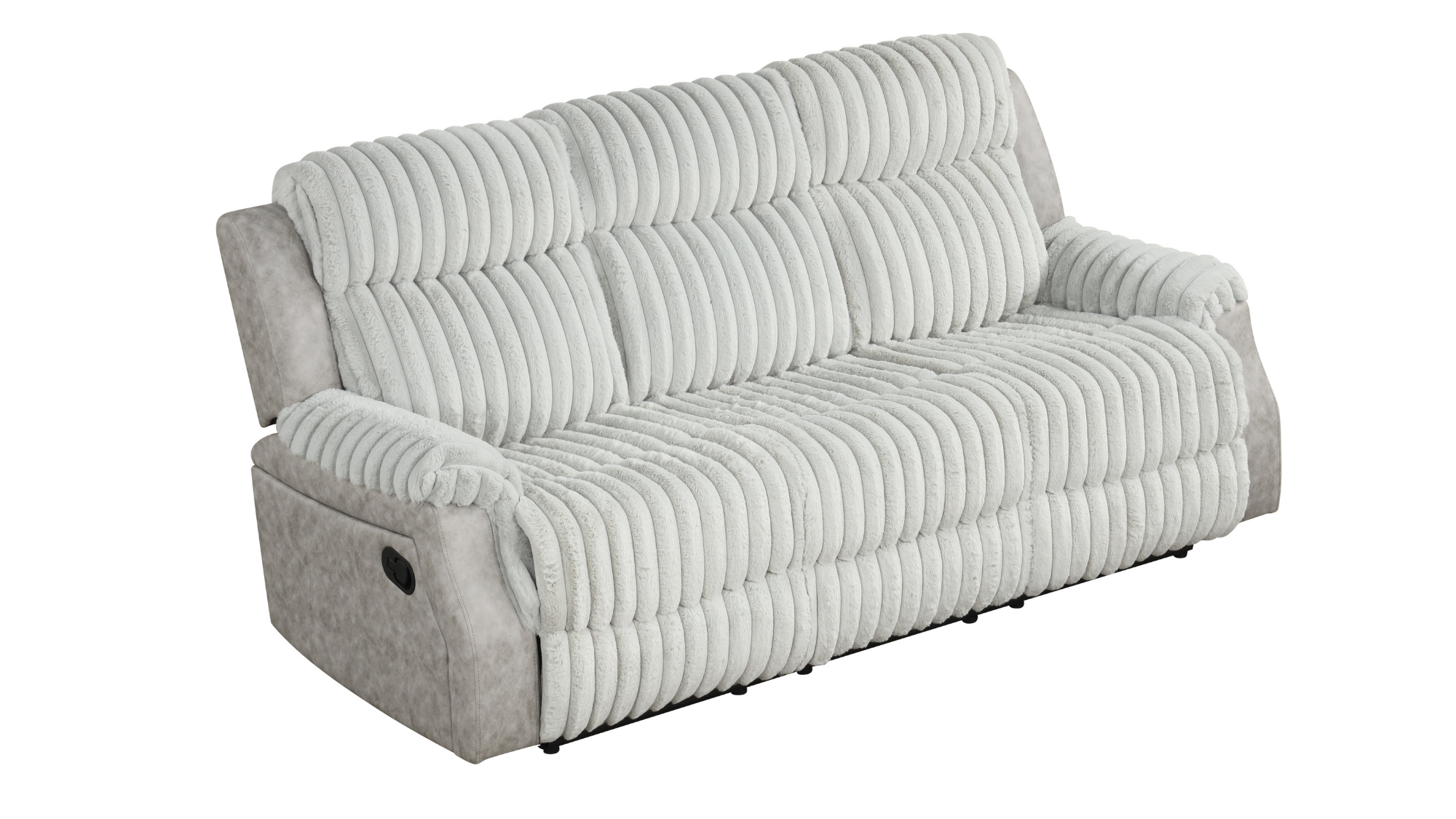 Willow Gray Reclining Set with Glider Recliner and Console, view 3