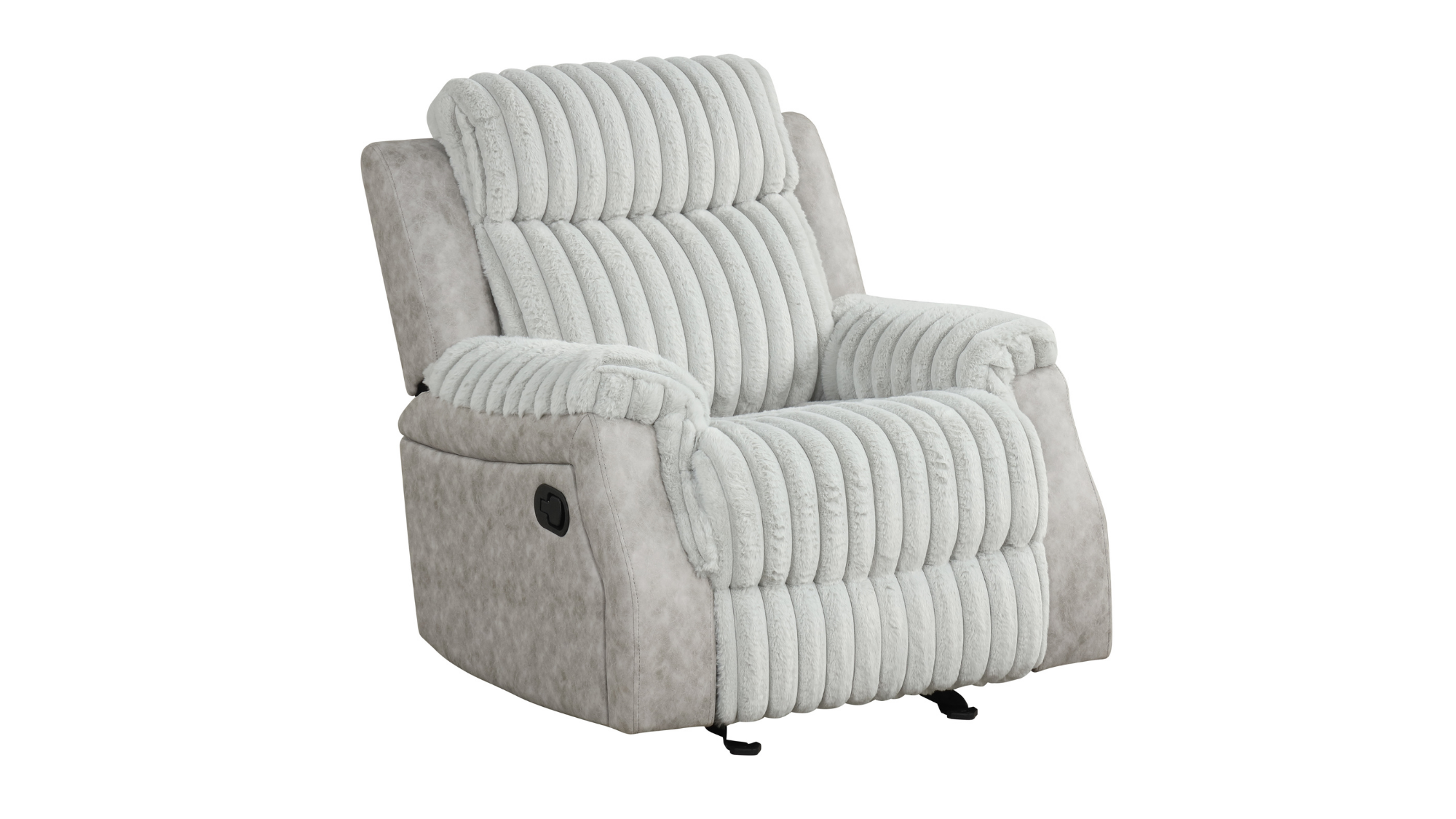 Willow Gray Reclining Set with Glider Recliner and Console, view 6