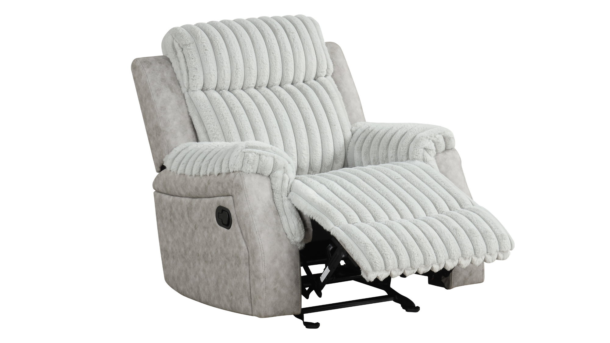 Willow Gray Reclining Set with Glider Recliner and Console, view 5