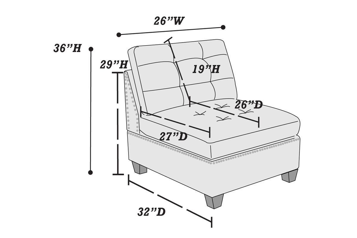 4pc Black Coffee Linen  Sectional Sectional