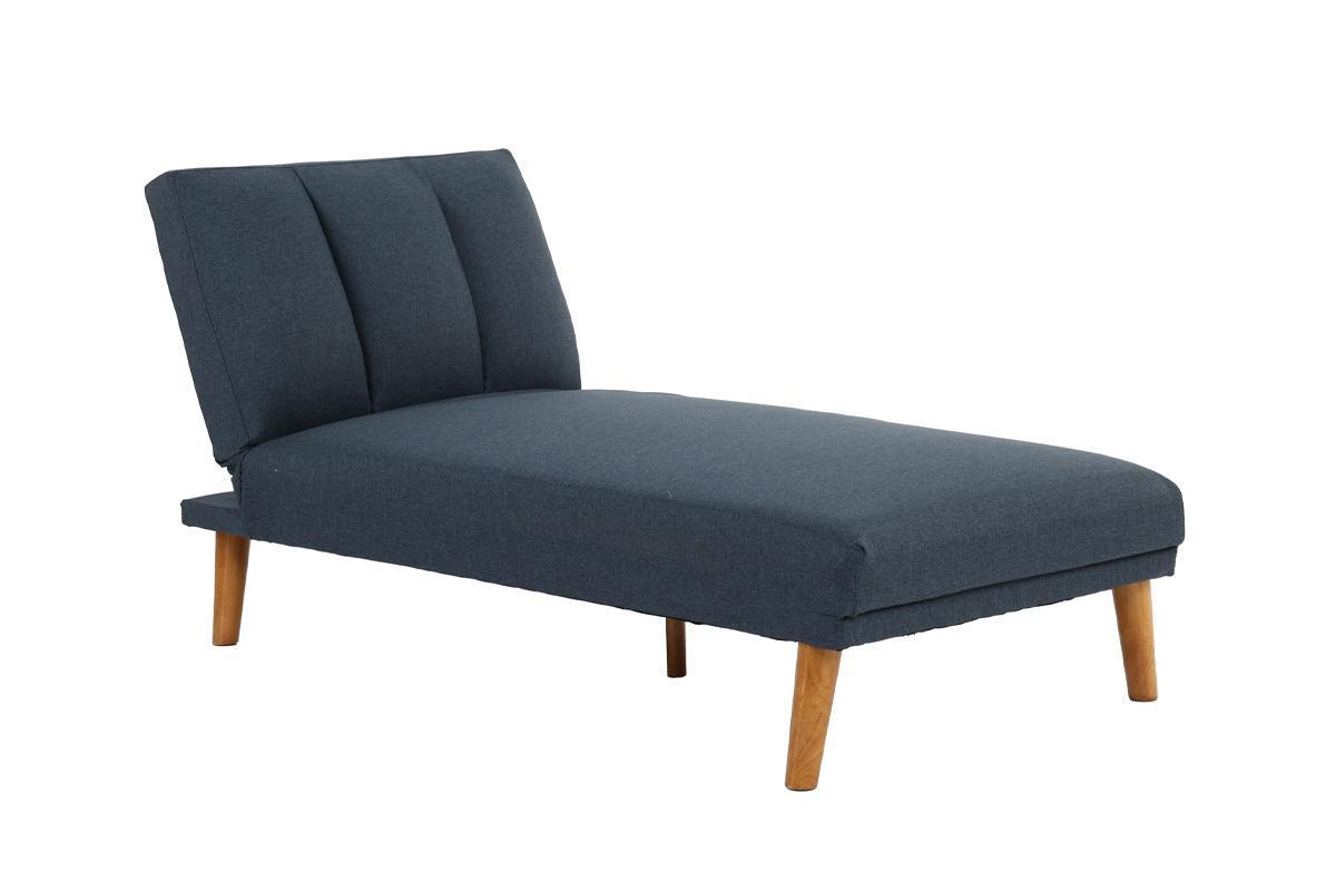 Navy Color 2pc Sectional w/ Solid wood Legs