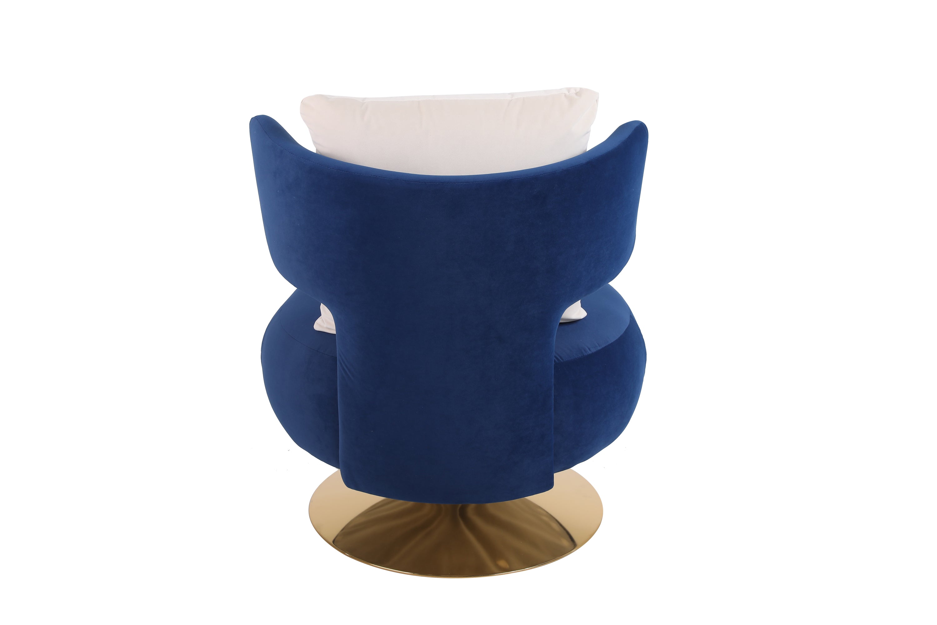 Swivel Accent Chair Armchair, Round Barrel Chair in Fabric for Living Room Bedroom