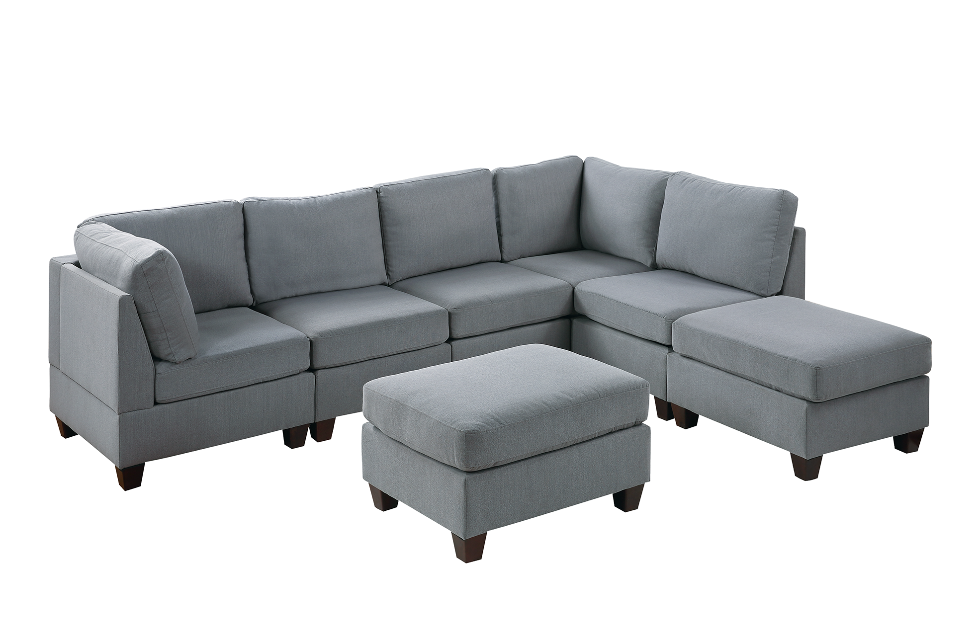 7PC Gray MODULAR SET