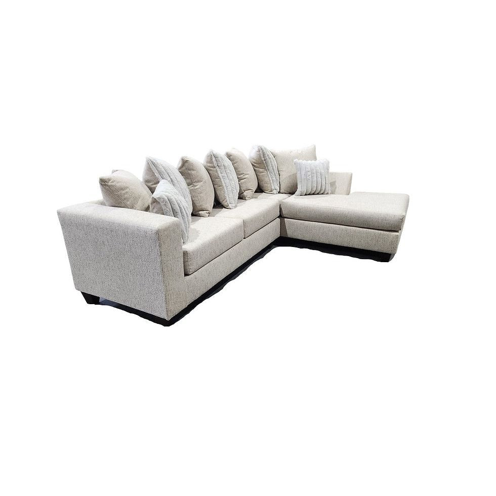 Kora Gray Sectional with Chaise, view 2