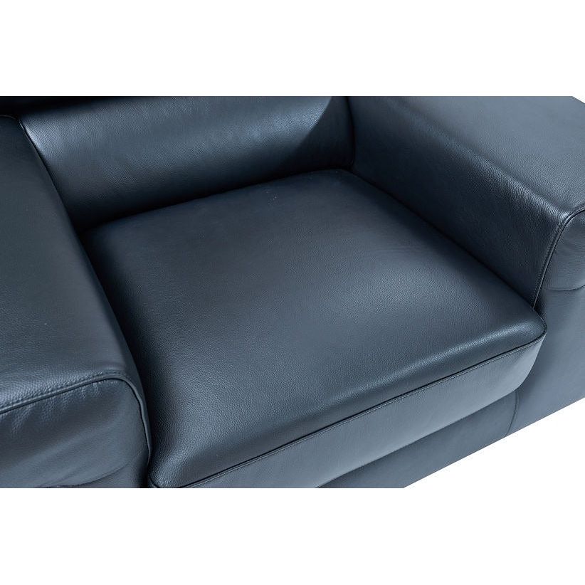 Soho Black Italian Leather Match Sofa and Loveseat Set, view 6