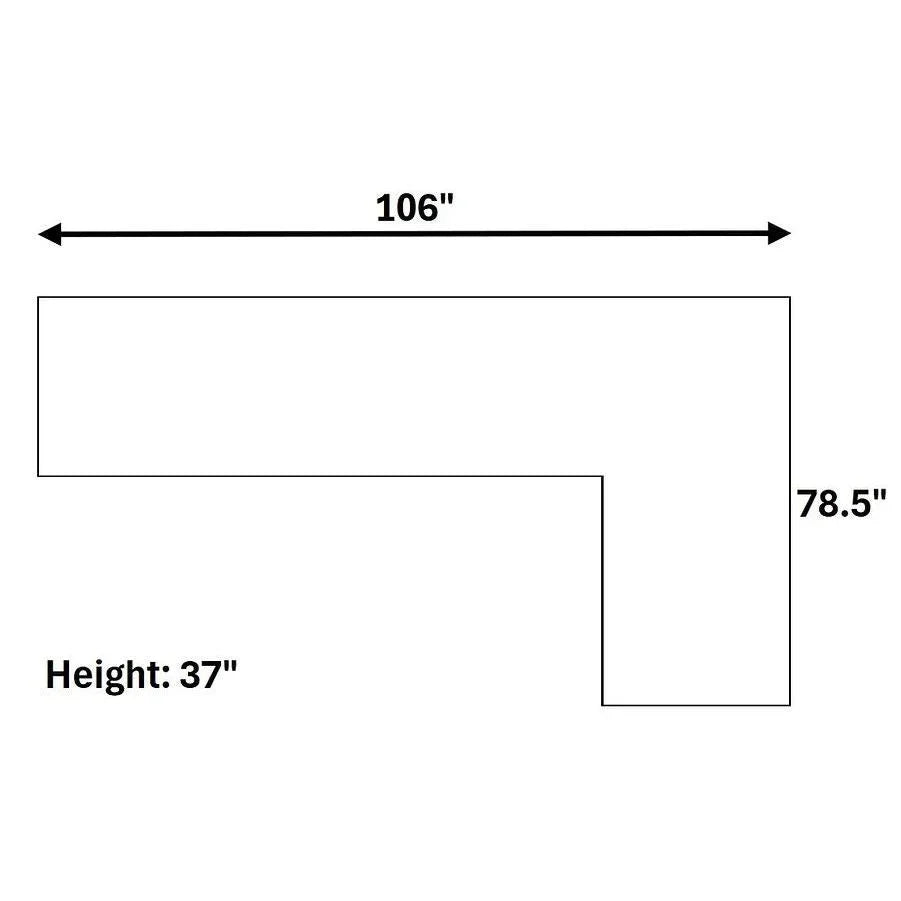 Costa Castle Corduroy Sectional with Chaise, view 5