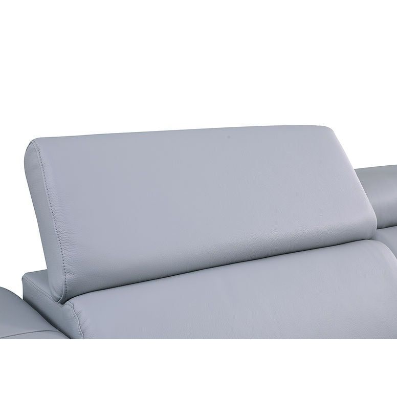 Picasso Light Blue Italian Leather Match 7-Piece Power Reclining Sectional, view 7