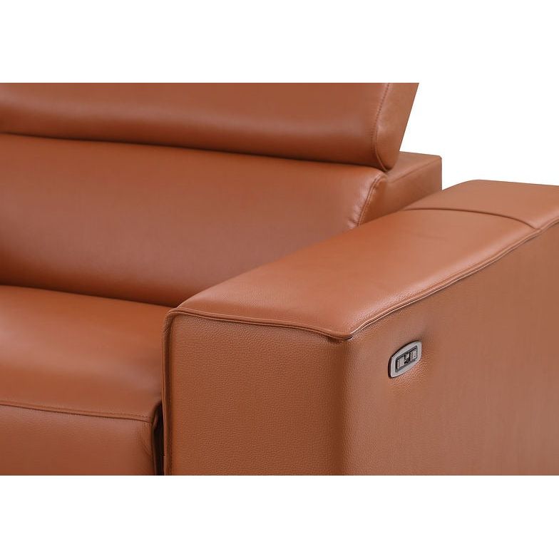 Picasso Caramel Italian Leather Match 7-Piece Power Reclining Sectional, view 8