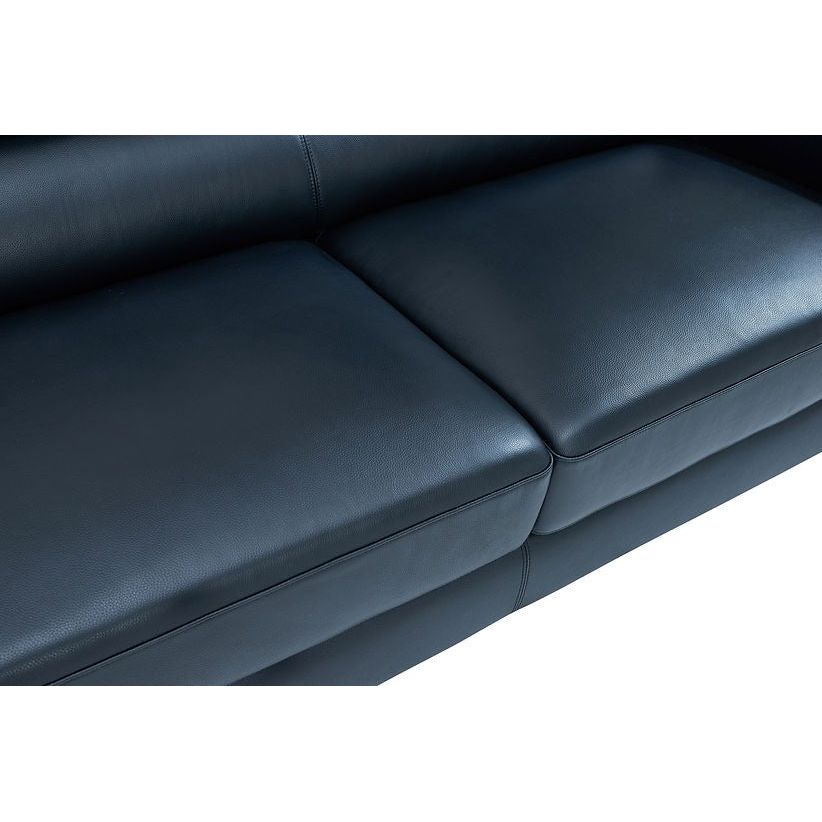 Soho Black Italian Leather Match Sofa and Loveseat Set, view 8