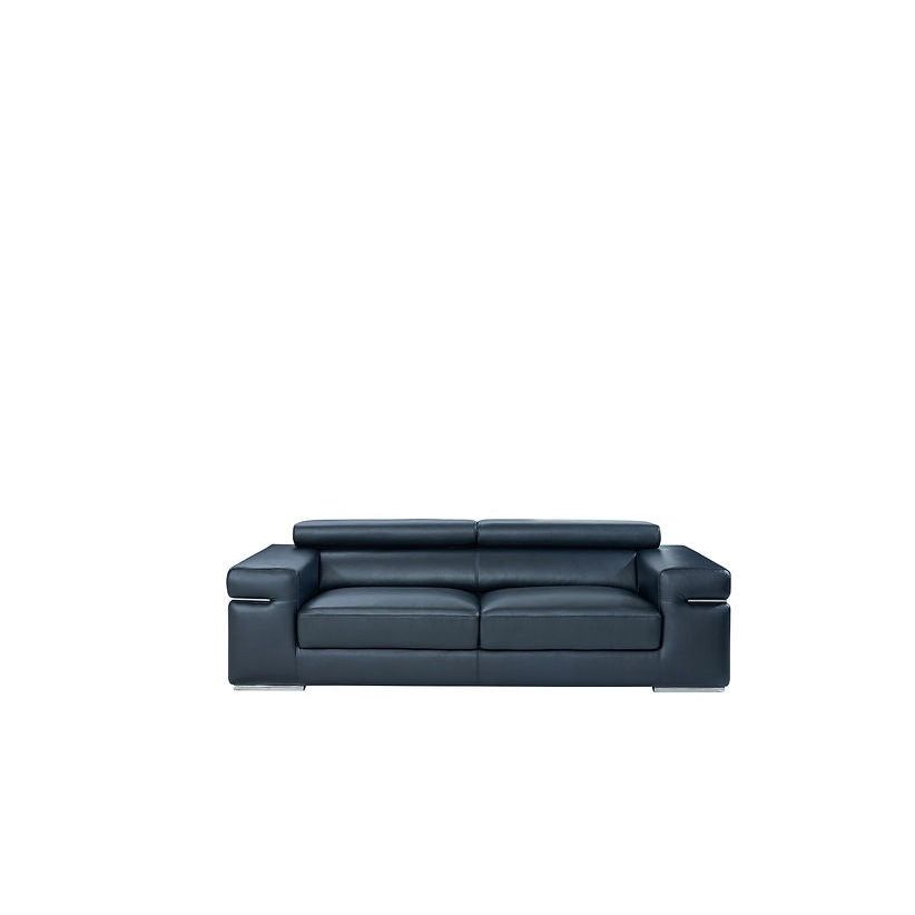 Soho Black Italian Leather Match Sofa and Loveseat Set, view 9