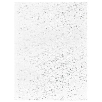 Rabbit White/Silver 5x7 Area Rug