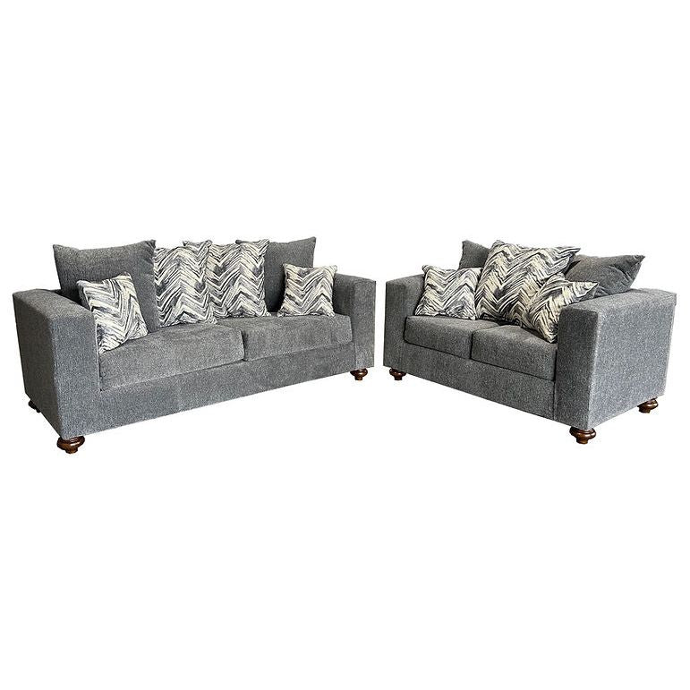 Zander Gray Sofa and Loveseat Set, view 2