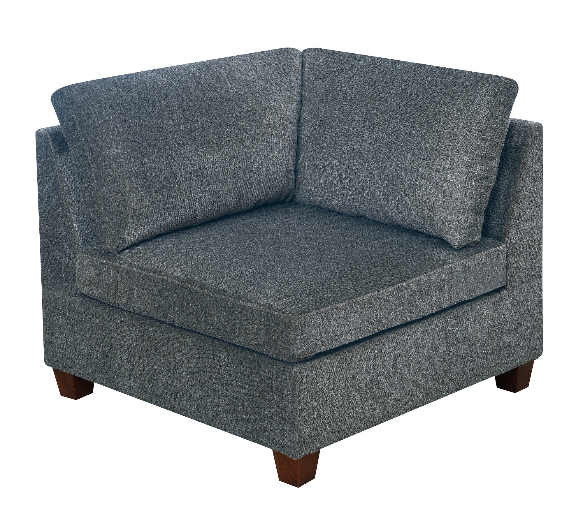 Grey Chenille Modular Sofa Set 8pc Set