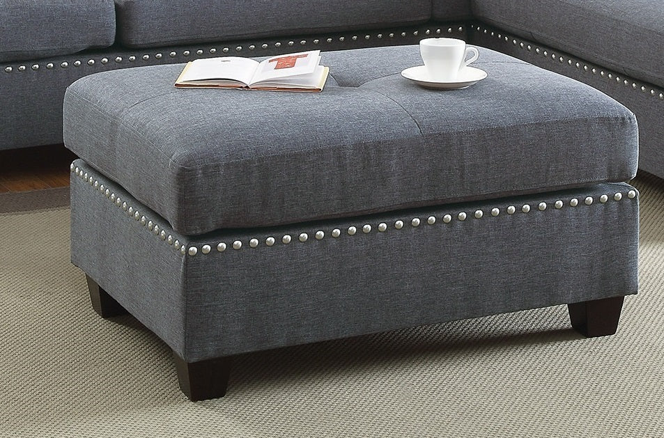 Blue Grey 3-pcs Sectional Reversible