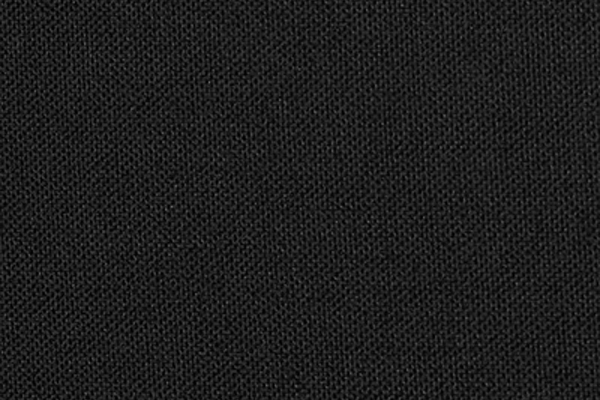 Black Linen Cushion Sectional w Ottoman