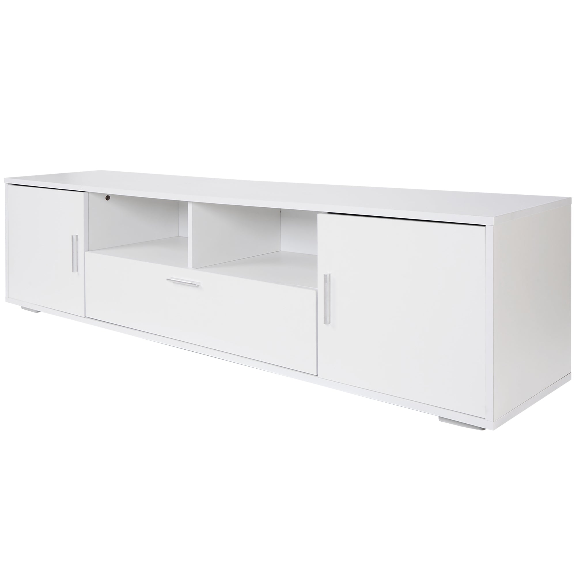 Modern TV stand with LED Lights Entertainment Center TV cabinet with Storage for Up to 75 inch for Gaming Living Room Bedroom