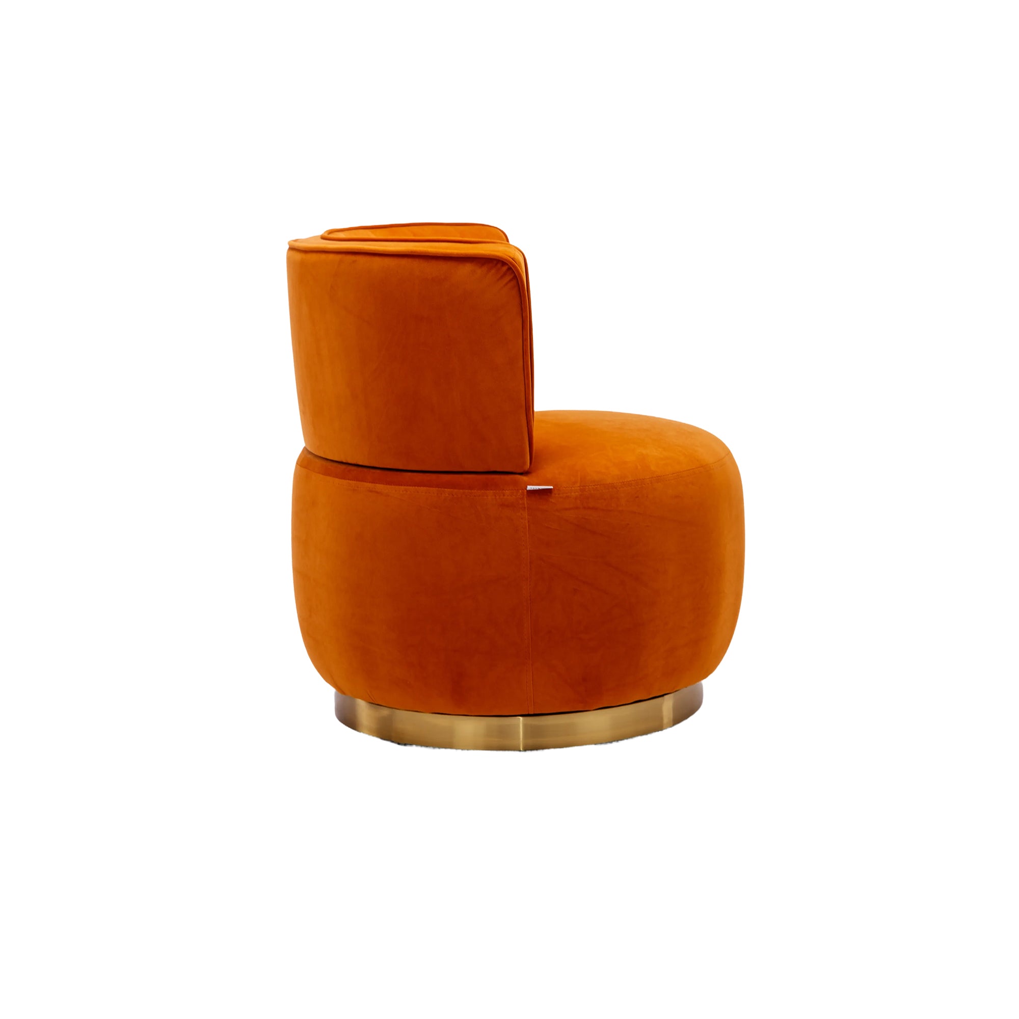 360 Degree Swivel Cuddle Barrel Accent Fluffy Velvet Fabric Chair