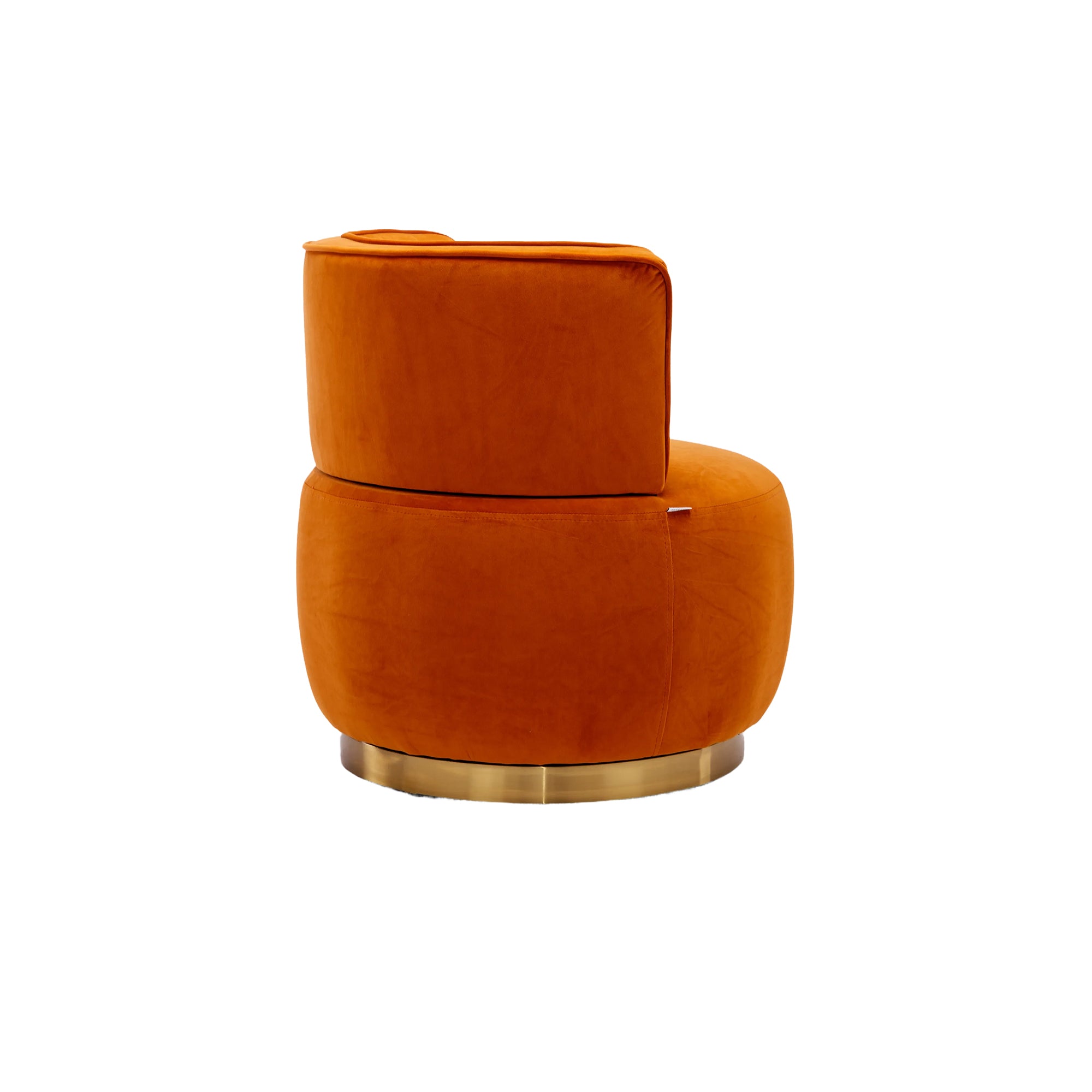 360 Degree Swivel Cuddle Barrel Accent Fluffy Velvet Fabric Chair