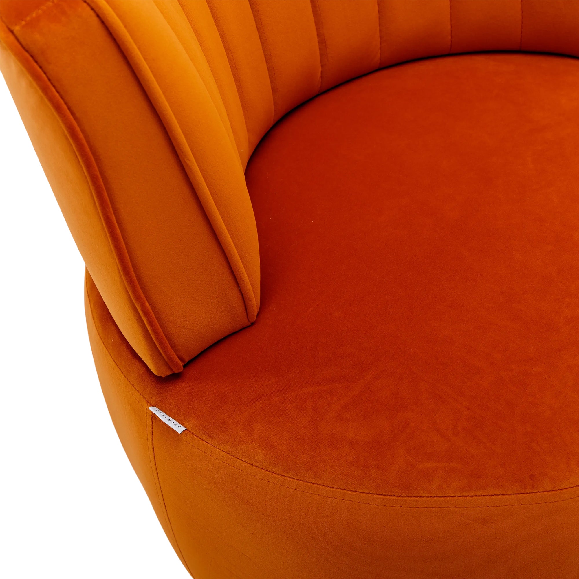 360 Degree Swivel Cuddle Barrel Accent Fluffy Velvet Fabric Chair