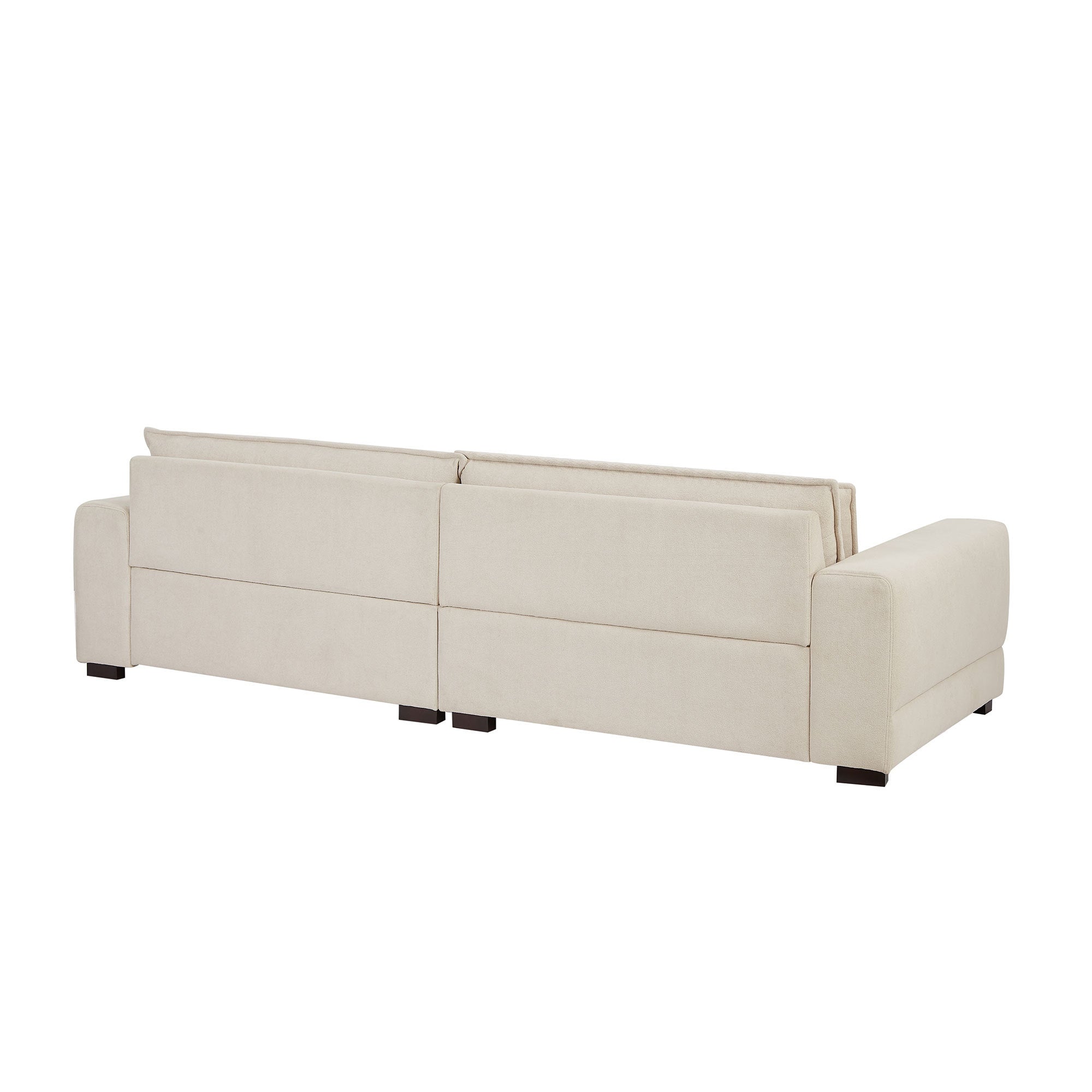 Beige Mid-Century Sofa