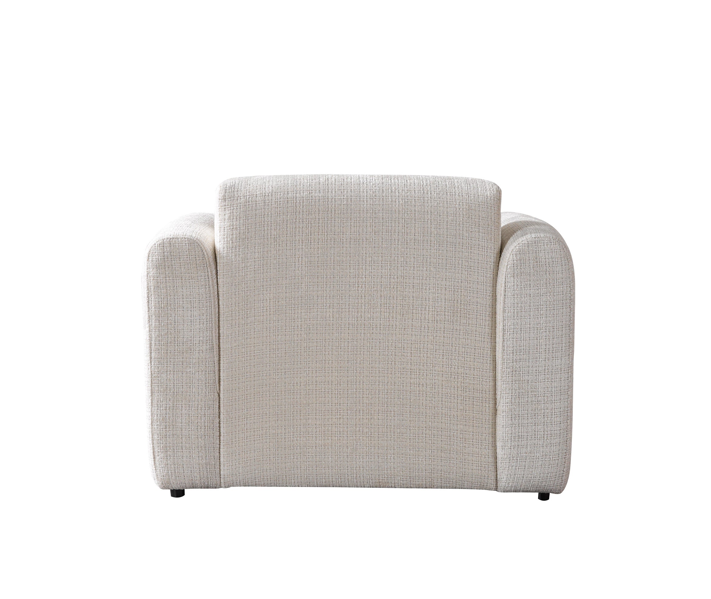 Yulia Ivory Boucle Chair, view 8