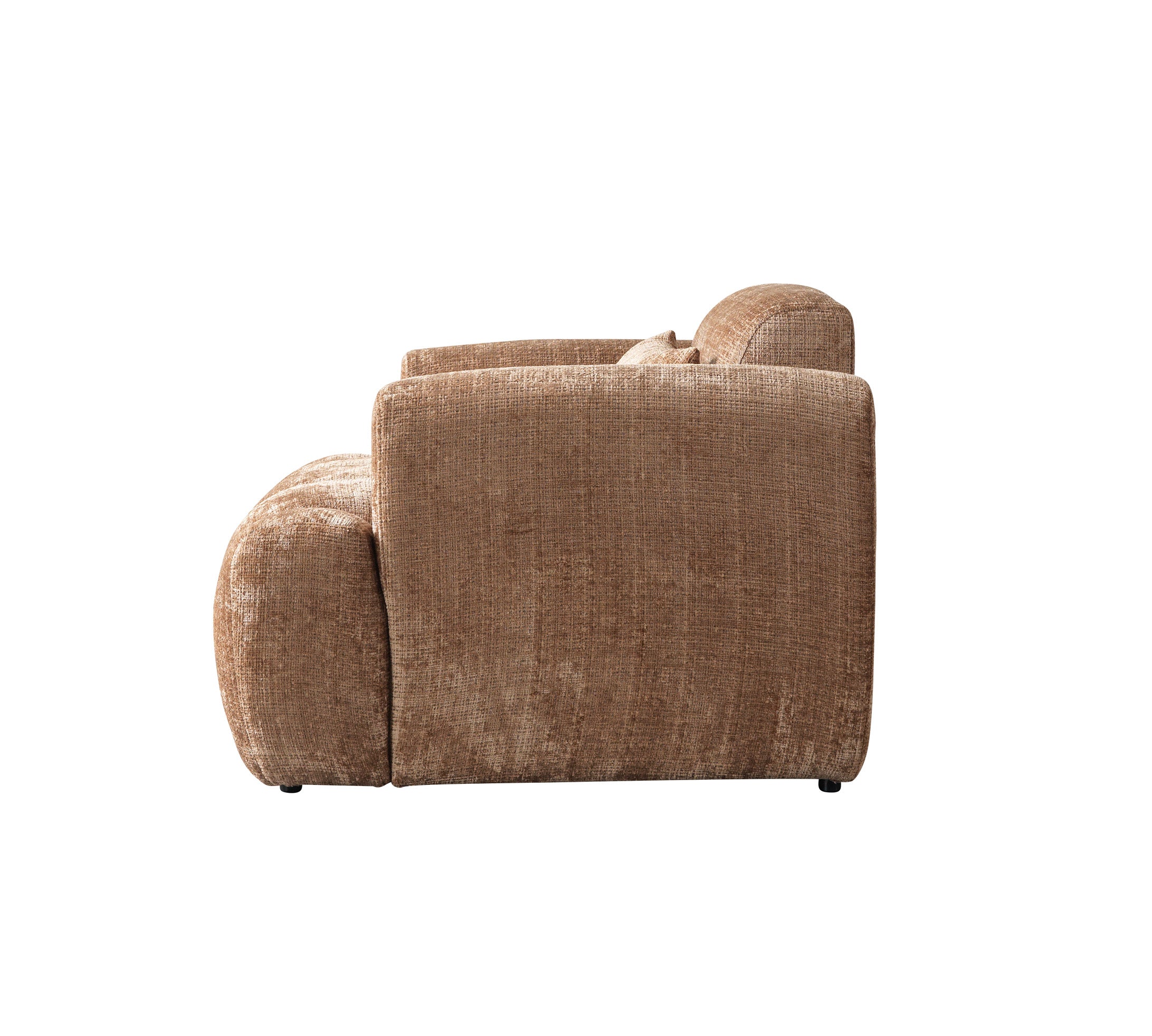 Yulia Coffee Boucle Chair, view 7