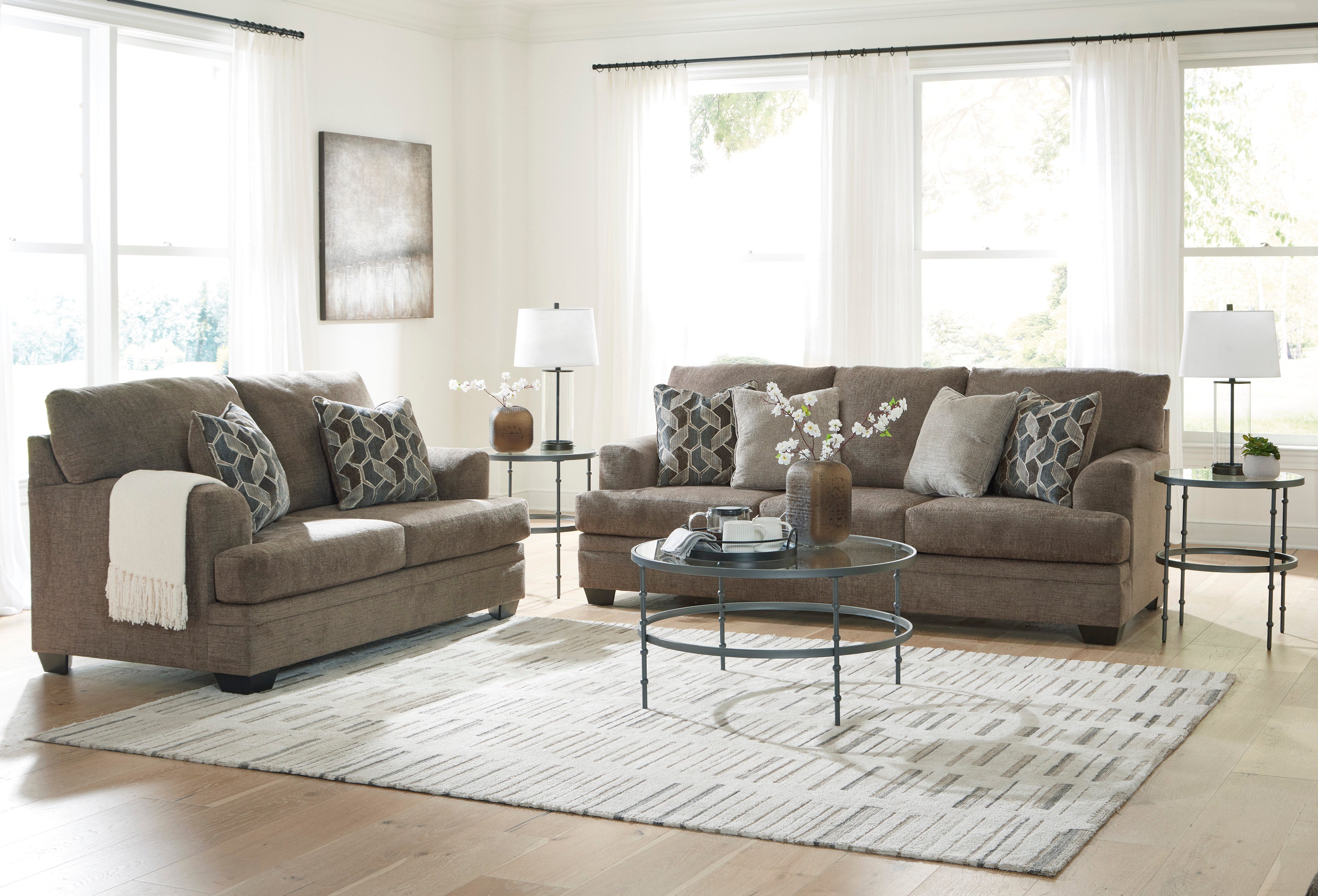 Ashley Nutmeg Sofa & Loveseat Set