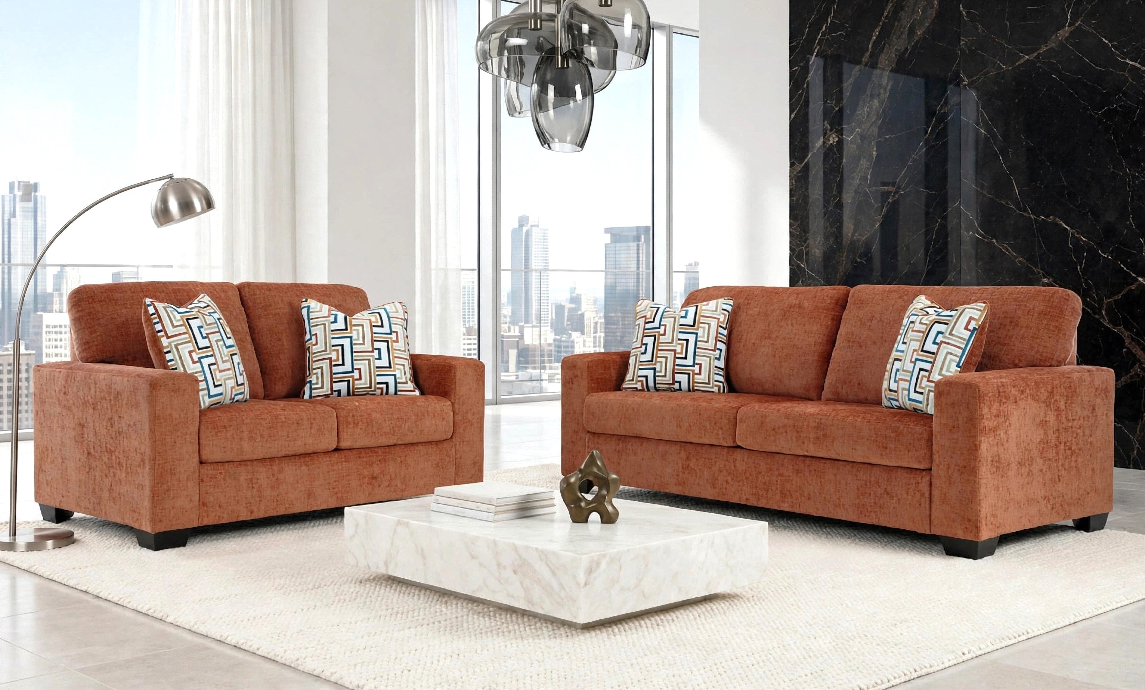 Ashley Spice Sofa & Loveseat Set, view 4
