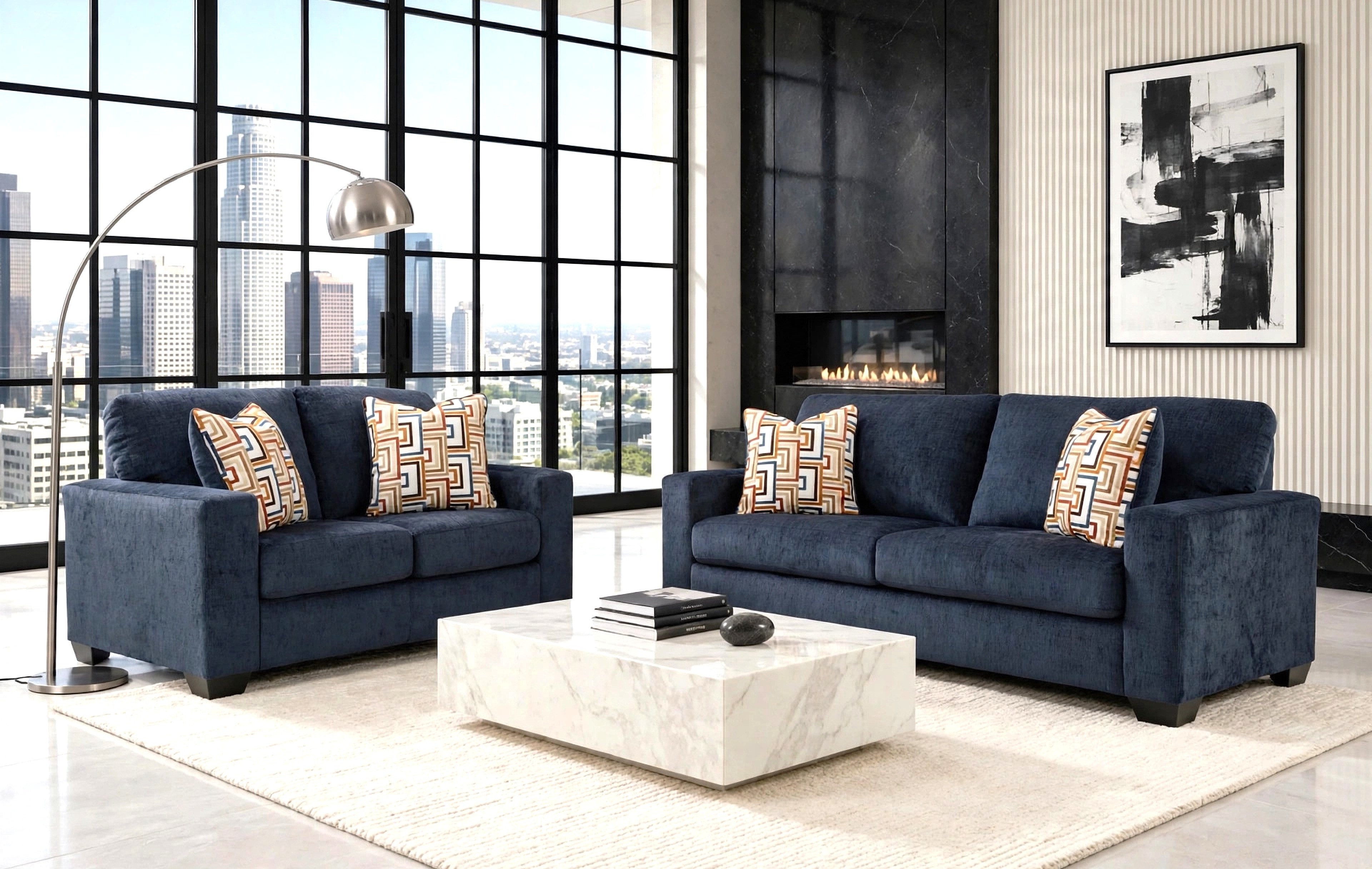 Ashley Ink Sofa & Loveseat Set, view 3