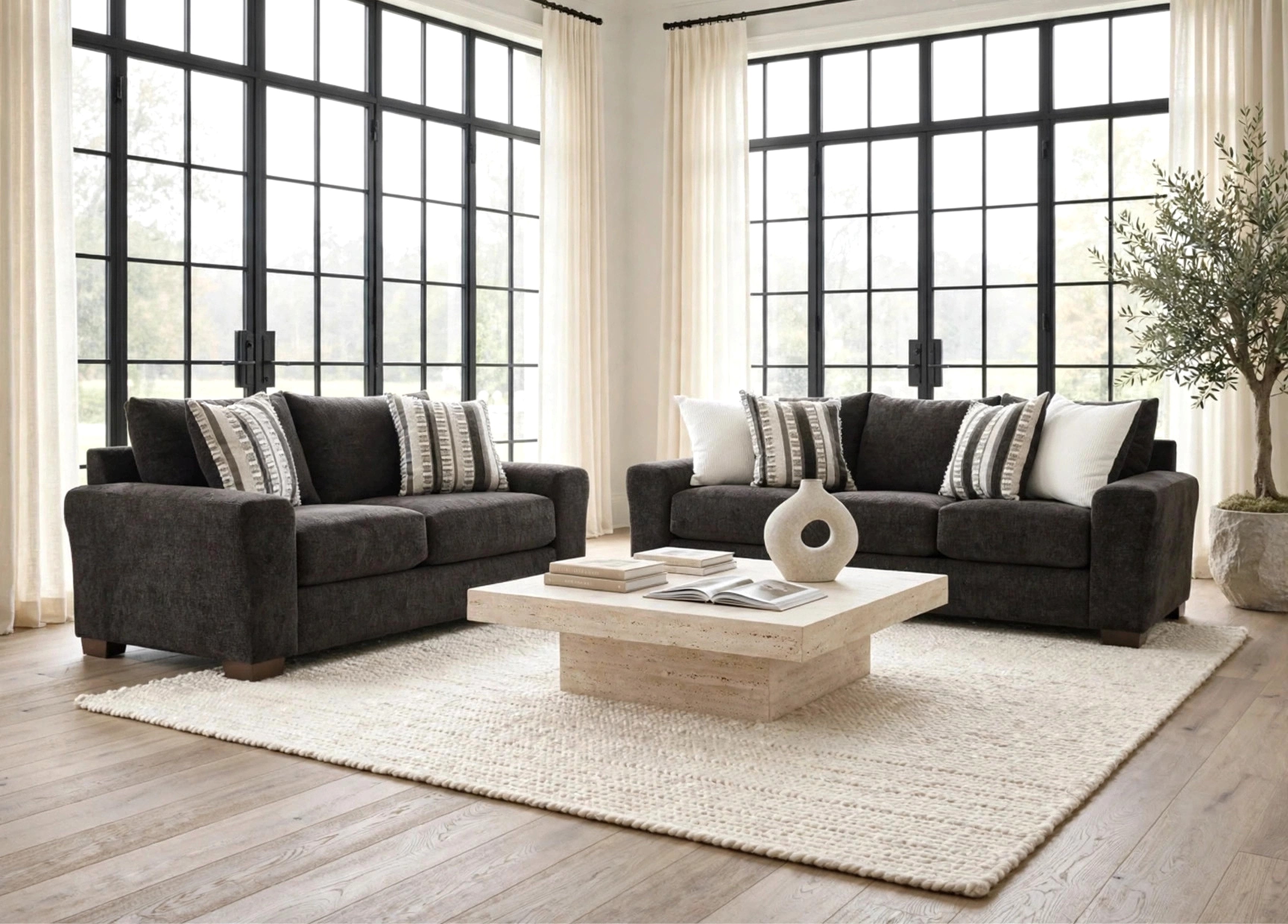Behold Black Sofa & Loveseat Set, view 3