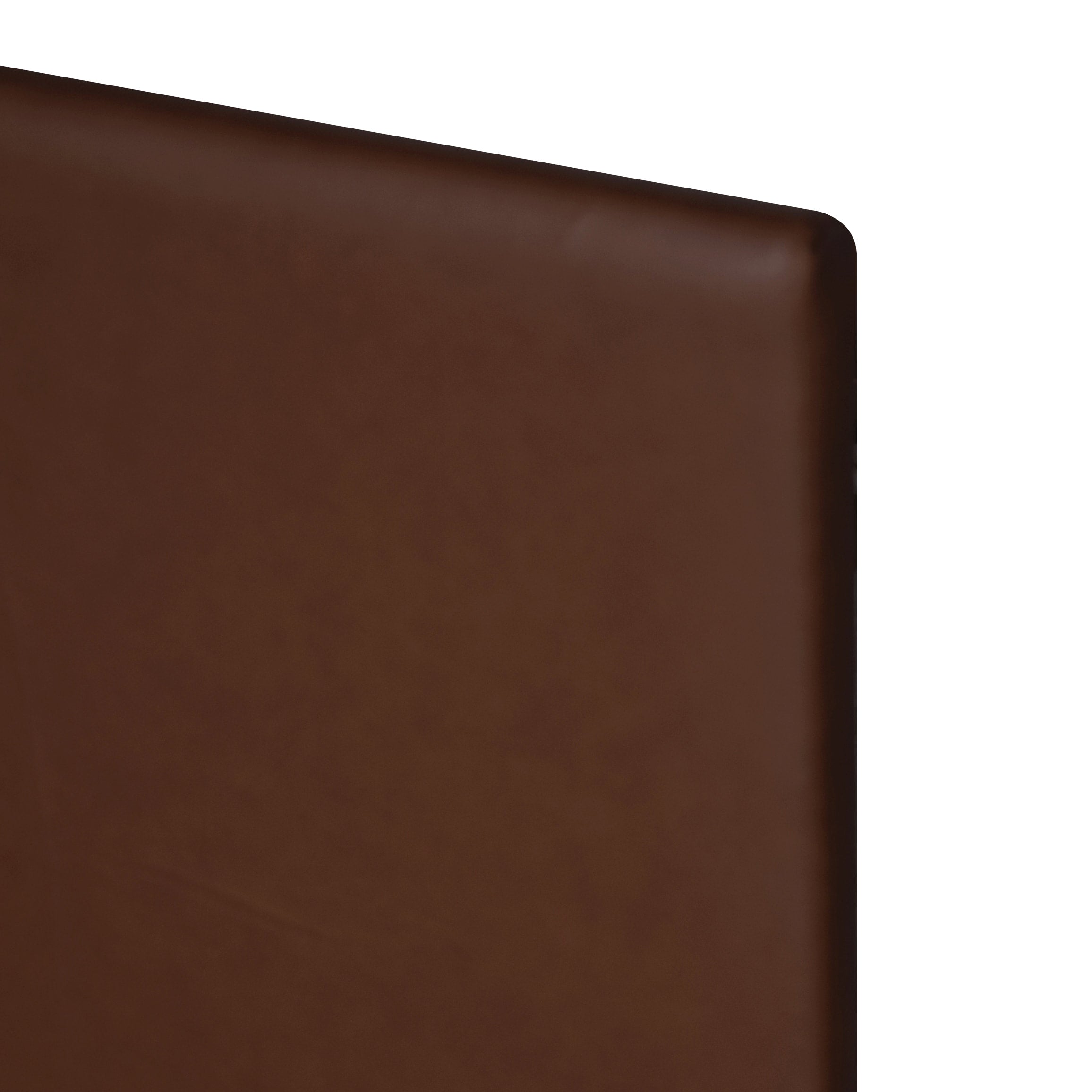 Brown Faux Leather Platform Bed, view 3