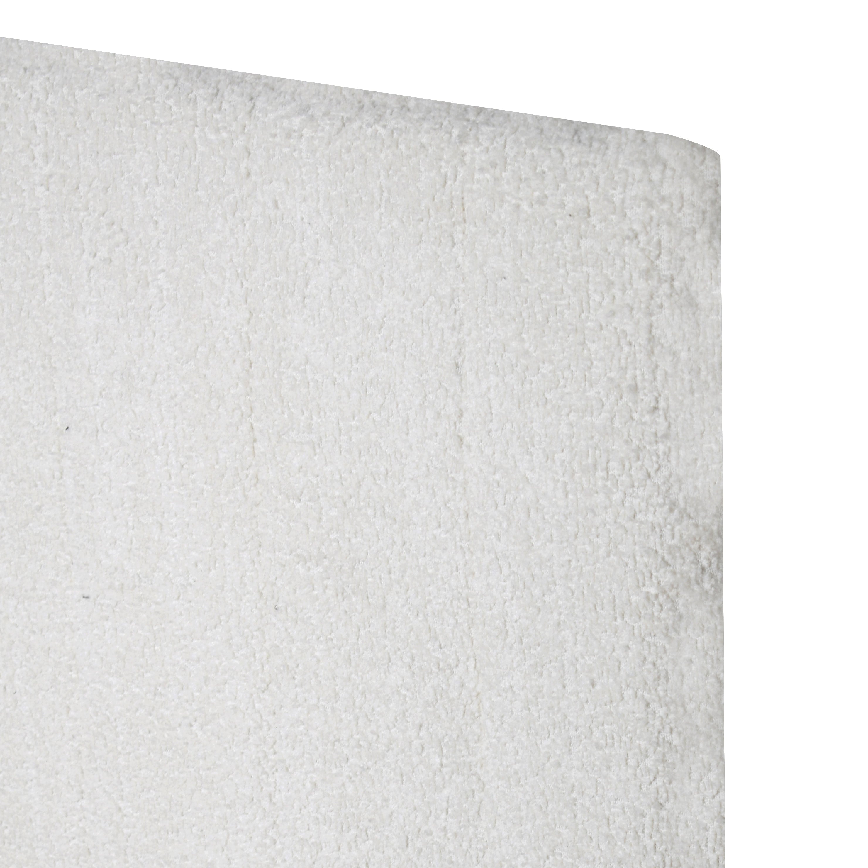 White Upholstered Panel Platform Bed, view 3
