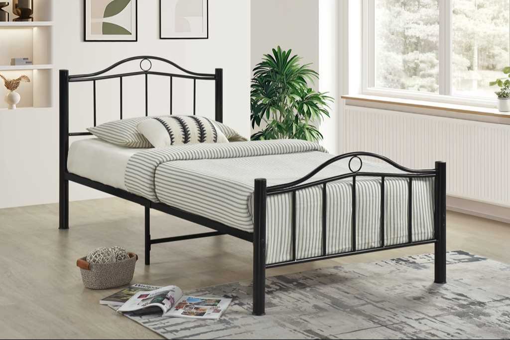 Black Metal Twin Platform Bed