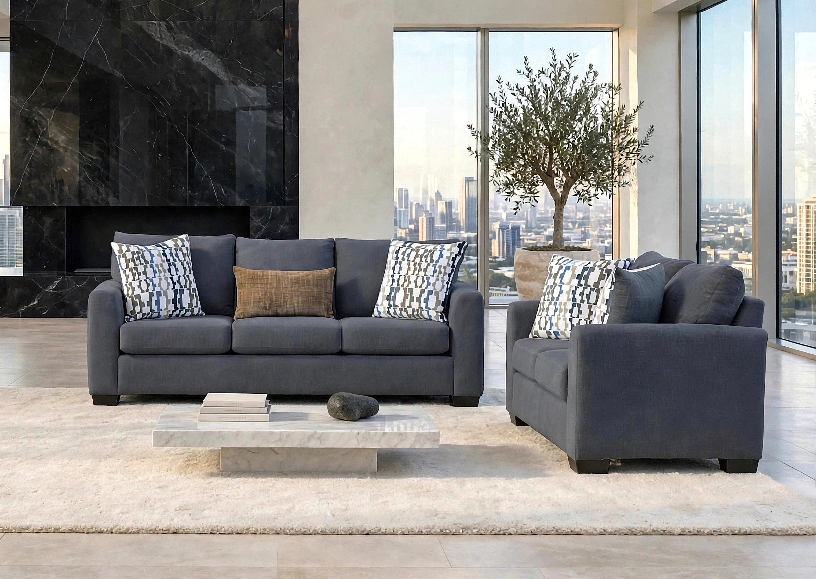 Behold Charcoal Sofa & Loveseat Set, view 2