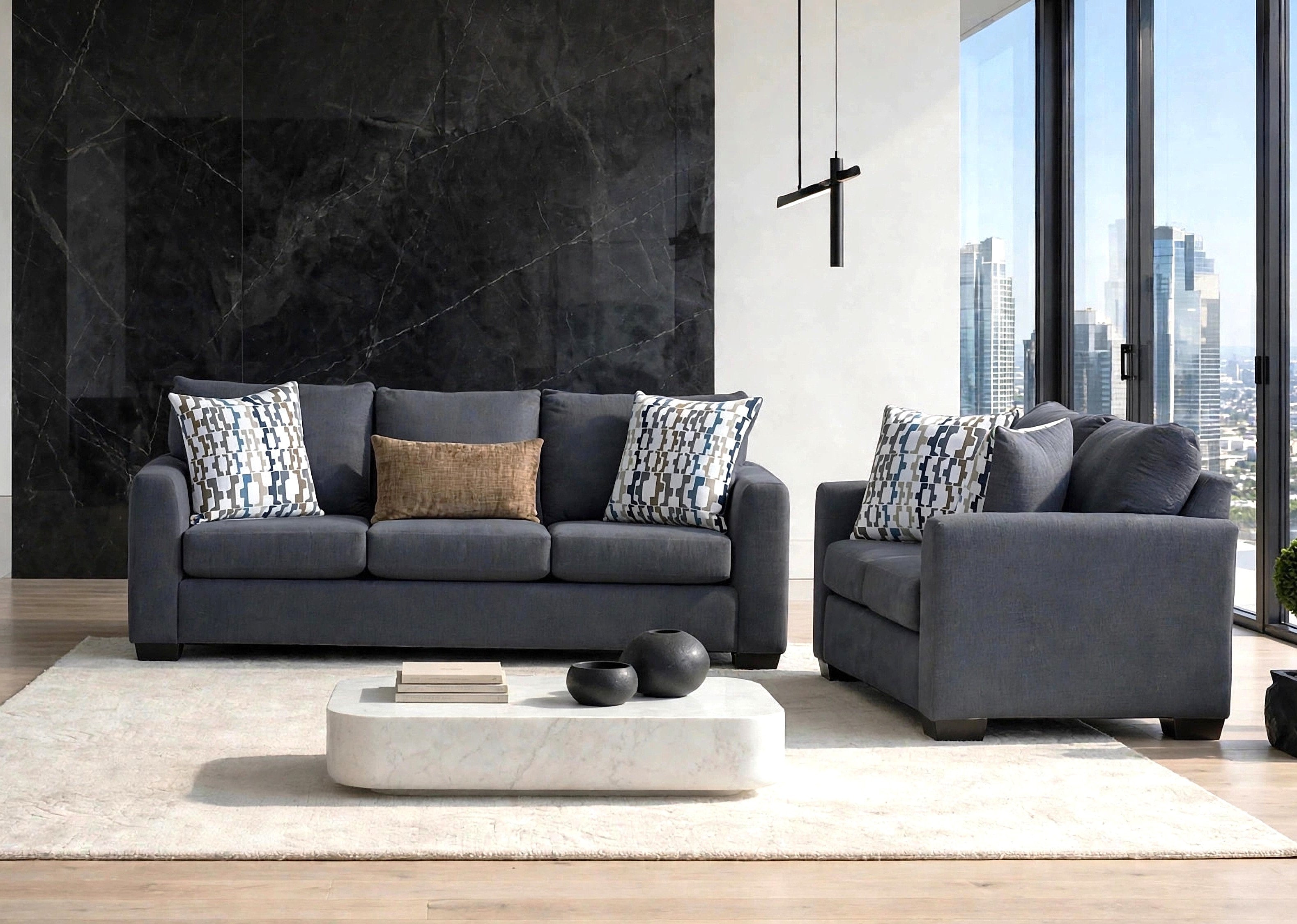 Behold Charcoal Sofa & Loveseat Set, view 3