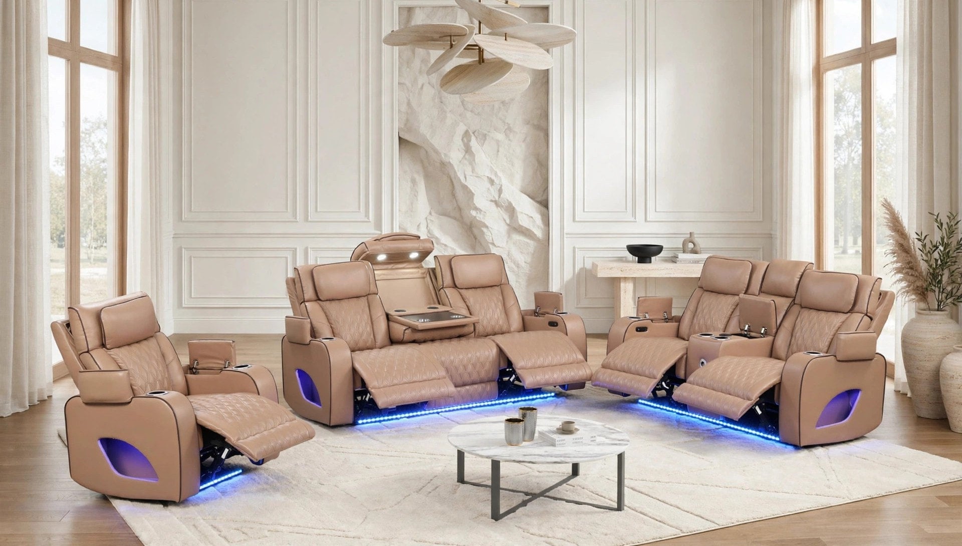 Rivera Saddle Power Reclining 3-Piece Set, view 7