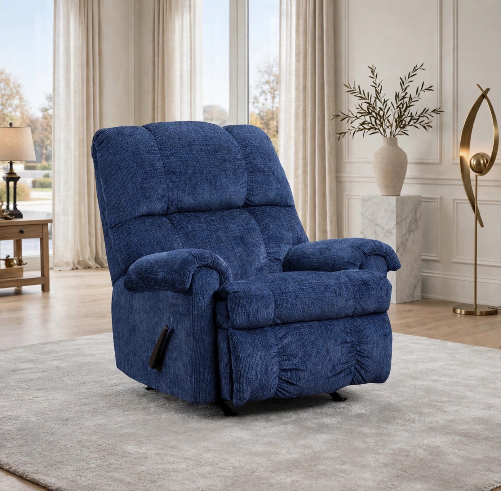 Washington Navy Compact Rocker Recliner, view 2