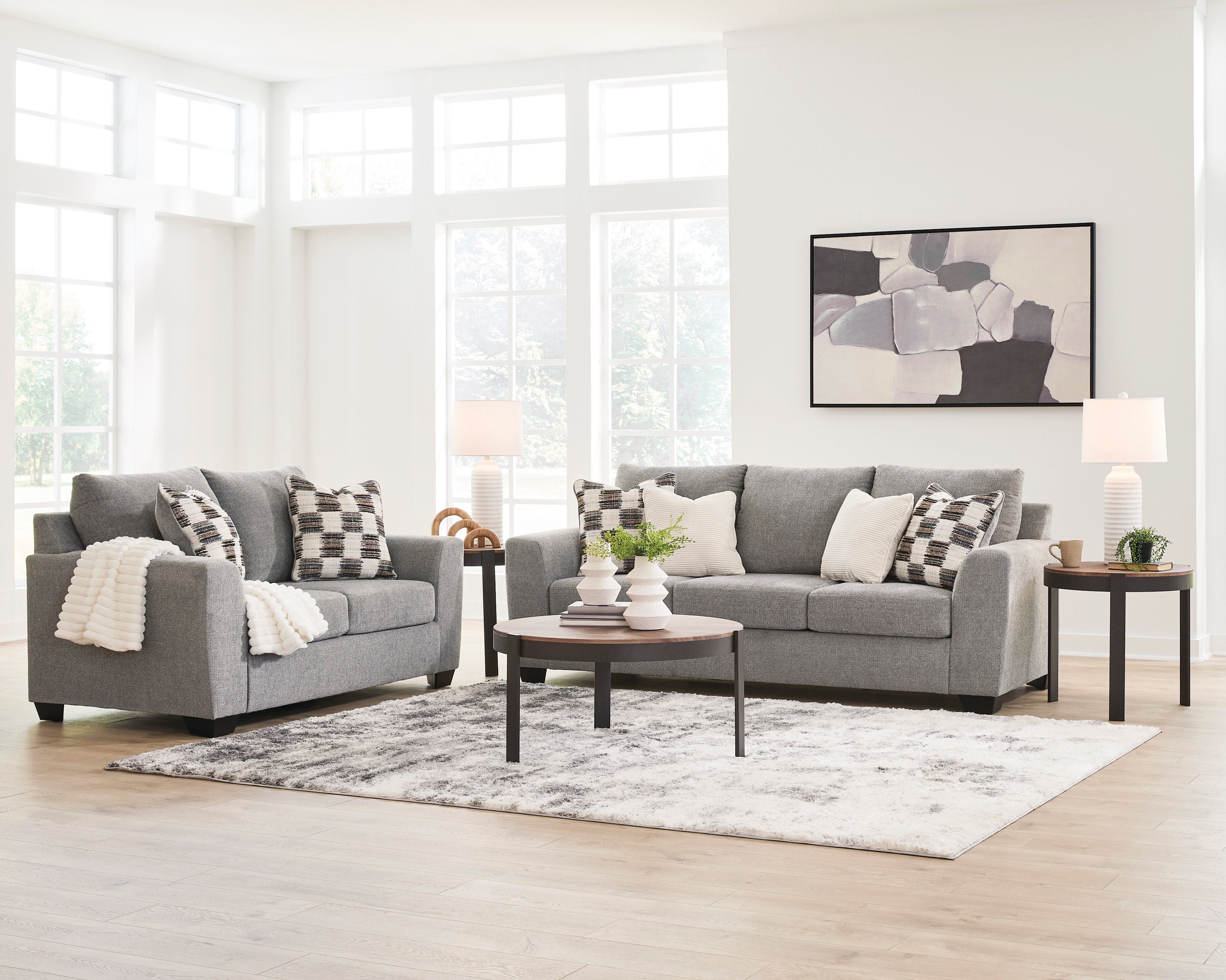 Ashley Flint Sofa & Loveseat Set