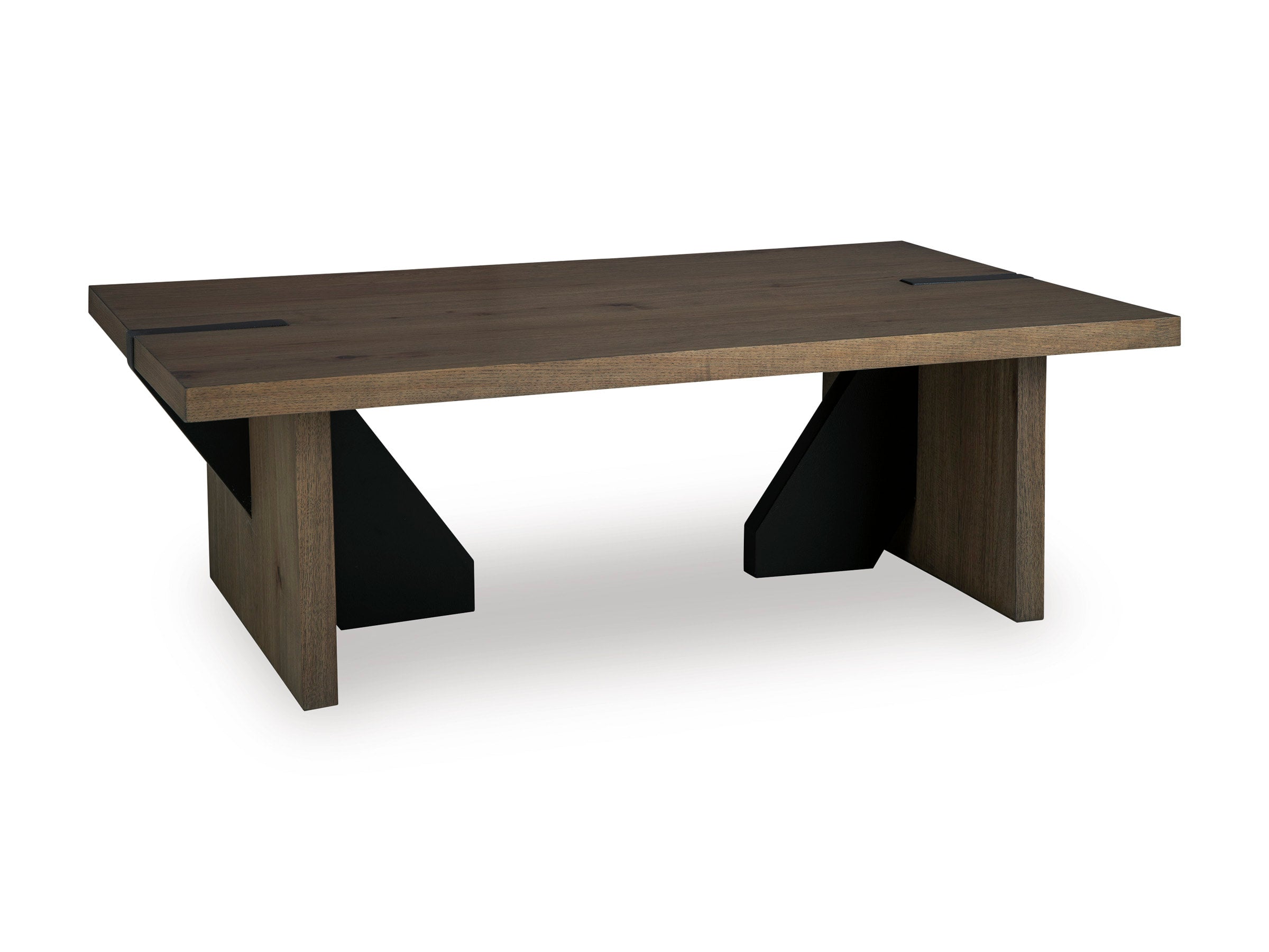 Ashley Rustic Oak Cocktail Table, view 2