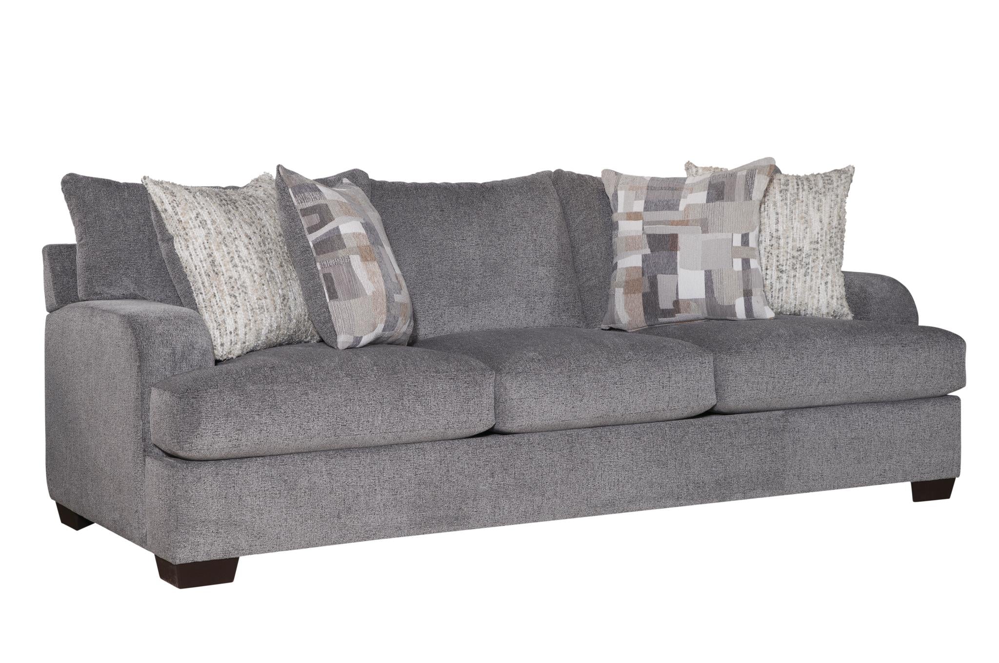 Behold Brynn Heather Gray Oversized Sofa & Loveseat Set
