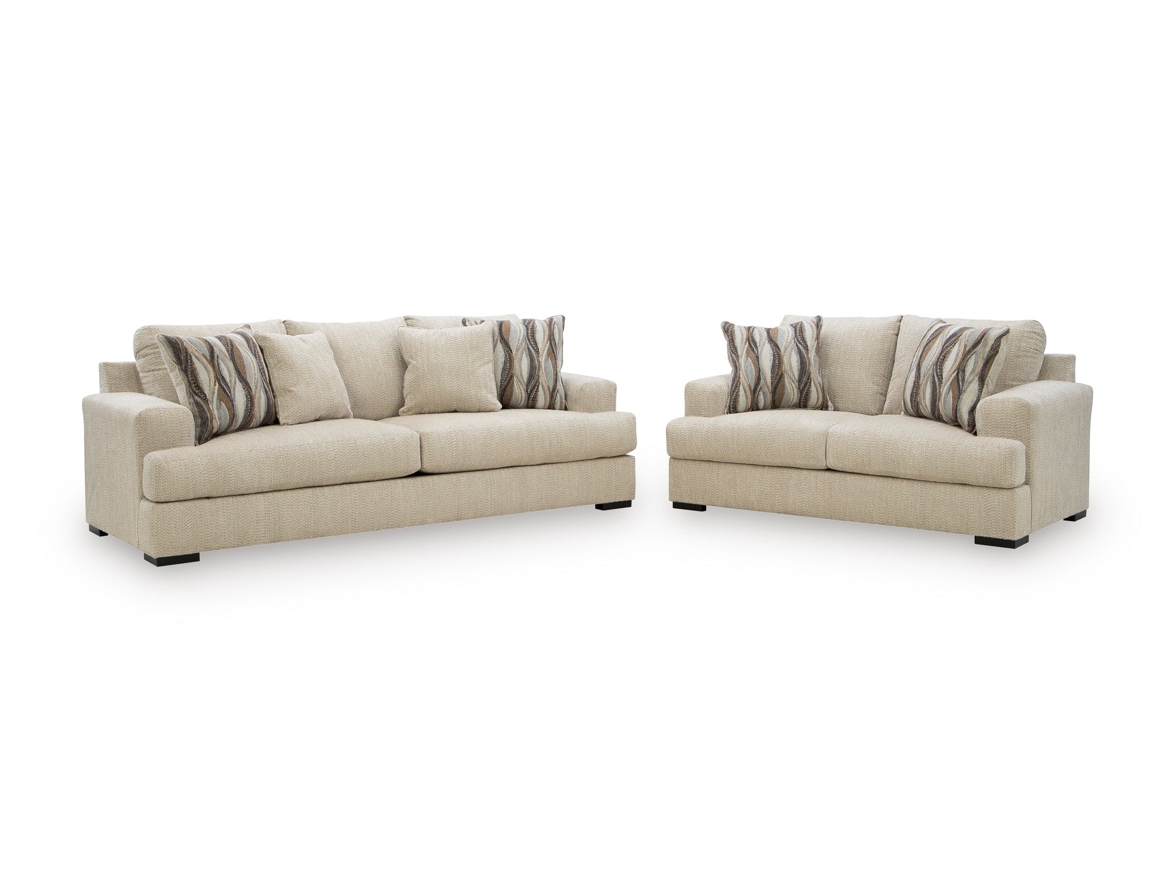 Ashley Oatmeal Oversized Sofa & Loveseat Set, view 3