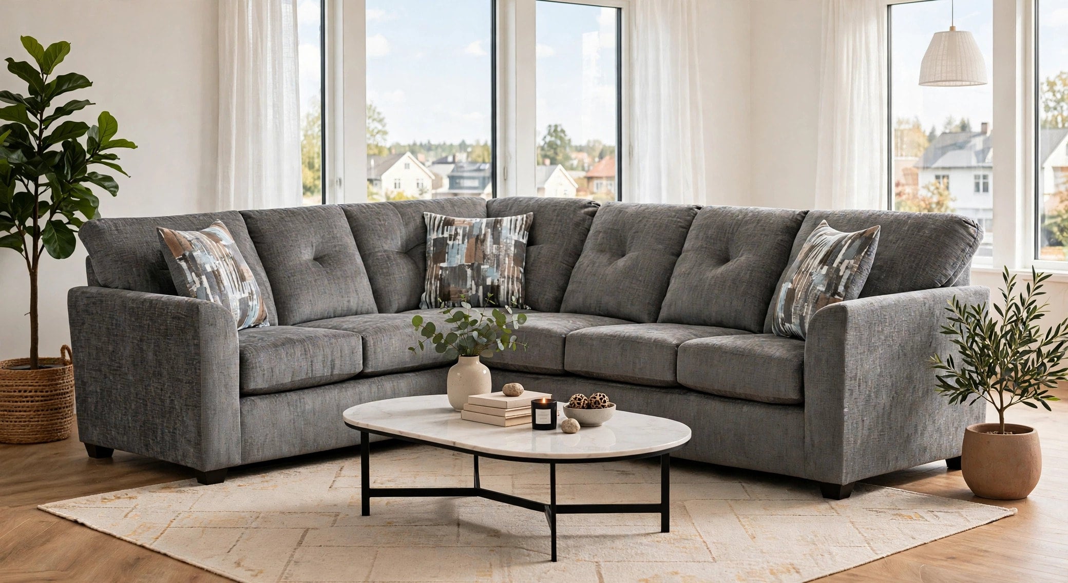 Washington Gray Sectional, view 2