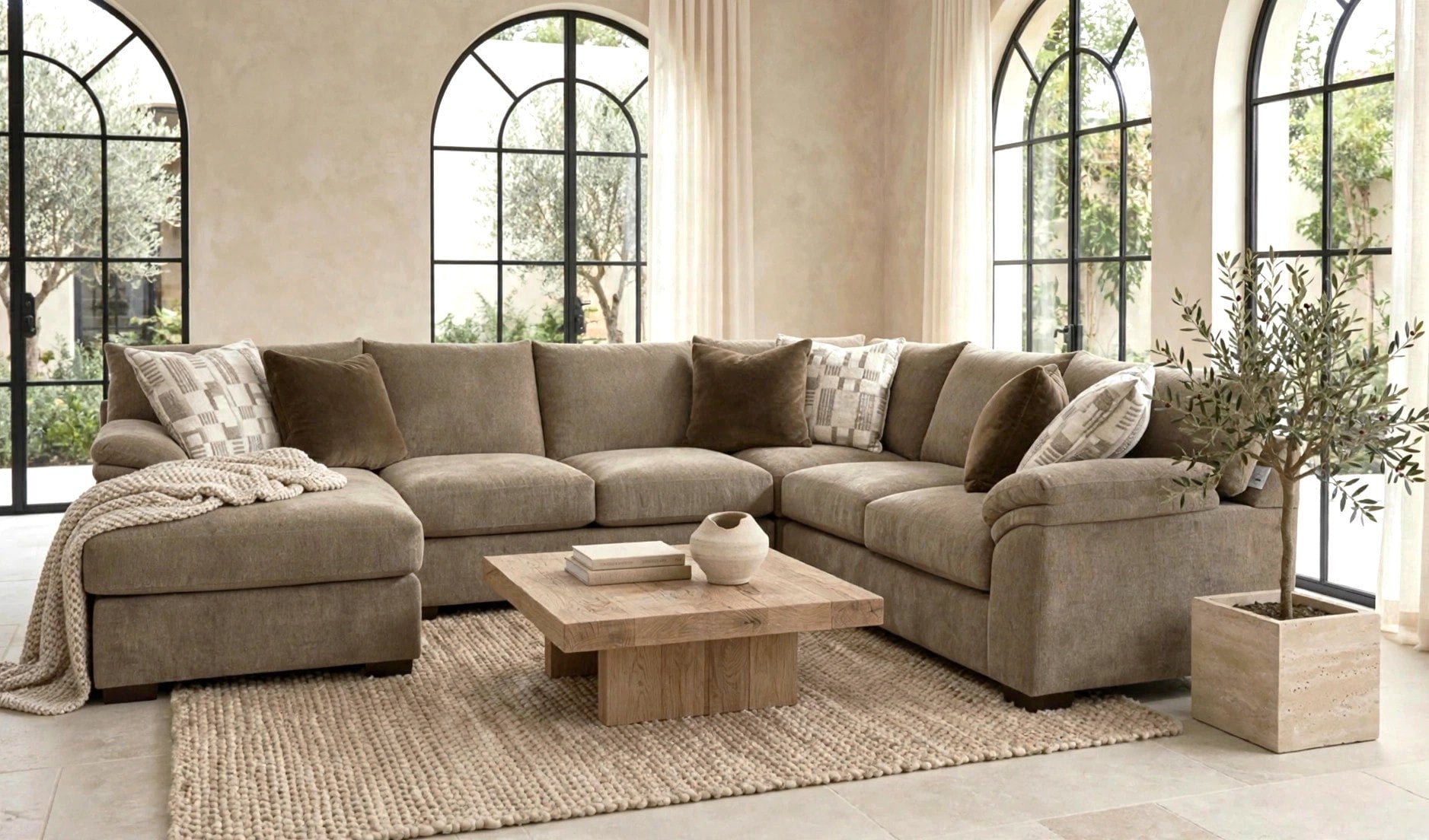 Zig Cafe Reversible Chaise Sectional