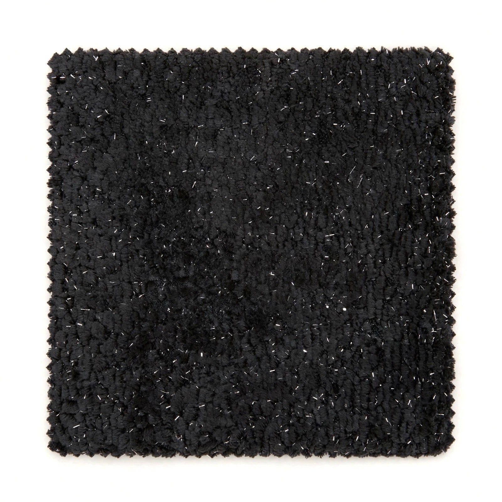 Glam Black Chenille Sectional with Silver Flecks, view 3